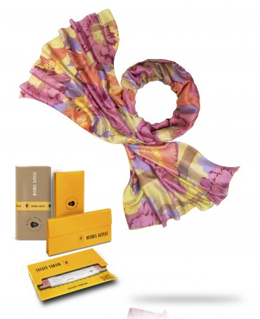 Палантин Женский SN40-FL.HEUREUSE/JAUNE